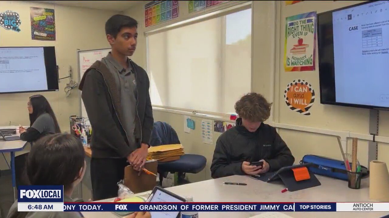 FOX 2 classroom report showing students learning together